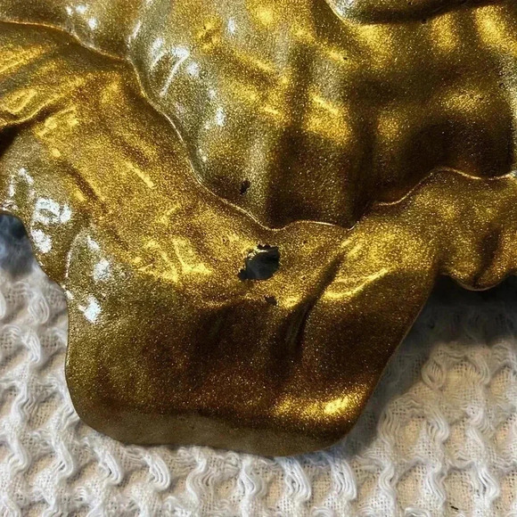 Opalescent Art Glass Abalone Oyster Shape Bowl - Picture 3 of 3